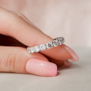  Round Eternity Ring 18k White Gold 4 5 004
