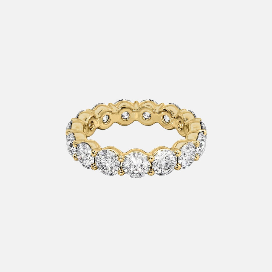  Round Eternity Ring 18k Yellow Gold 4 5 001