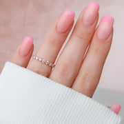  Round Shared Prong Eternity Ring 14k Rose Gold 1 0 002