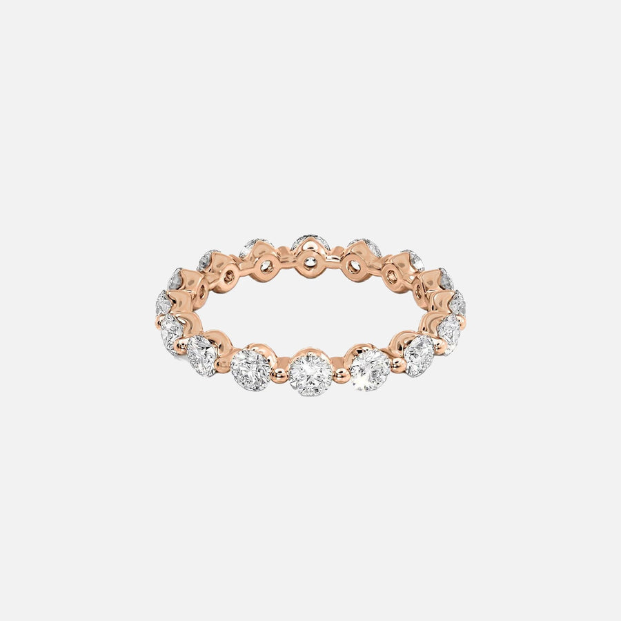  Round Shared Prong Eternity Ring 14k Rose Gold 1 5 001