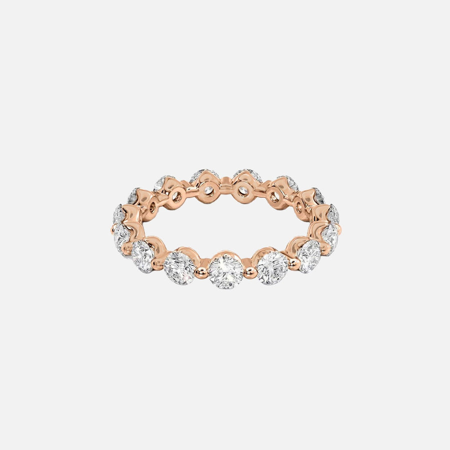  Round Shared Prong Eternity Ring 14k Rose Gold 2 0 001
