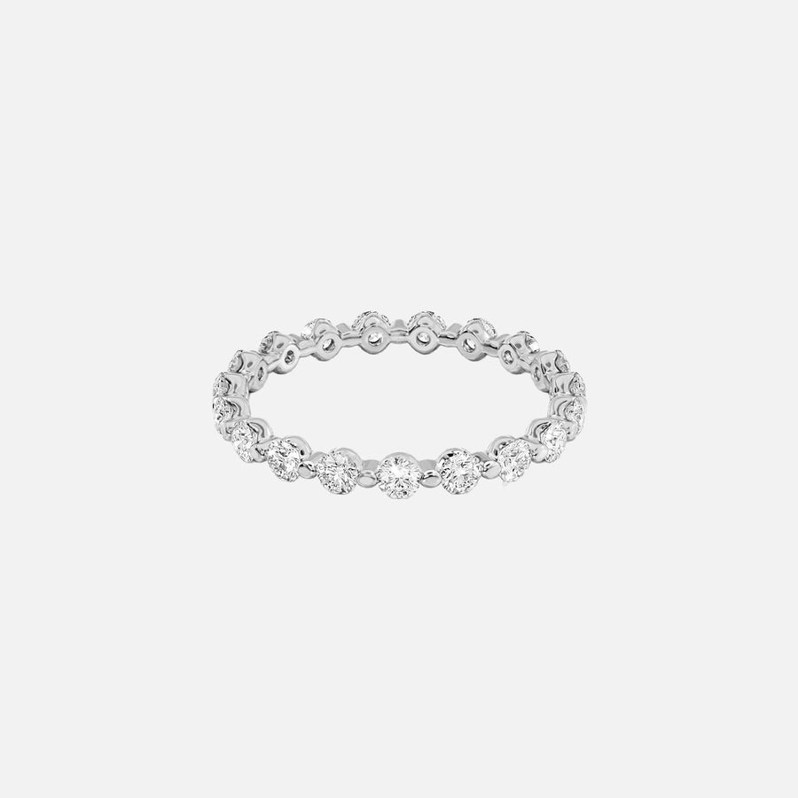  Round Shared Prong Eternity Ring 14k White Gold 1 0 001