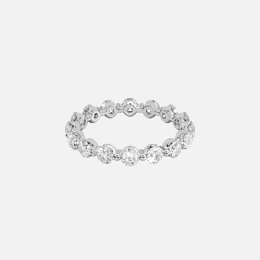  Round Shared Prong Eternity Ring 14k White Gold 1 5 001