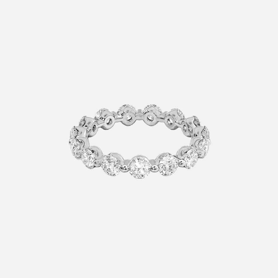  Round Shared Prong Eternity Ring 14k White Gold 2 0 001