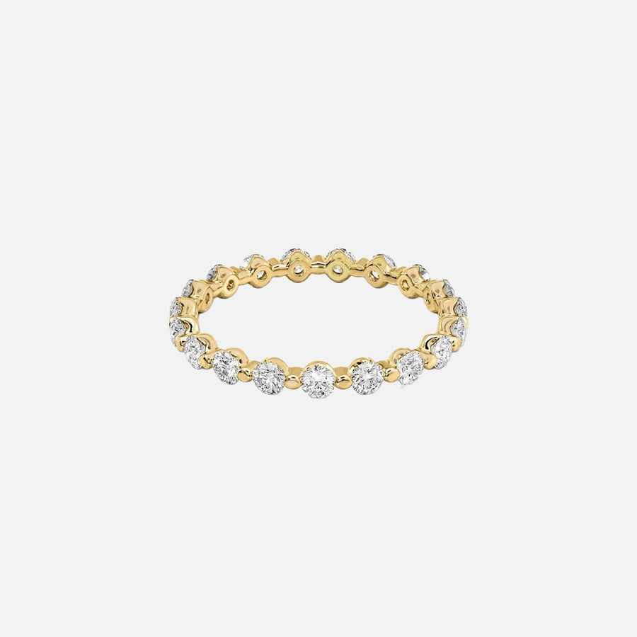 Round Shared Prong Eternity Ring 14k Yellow Gold 1 0 001
