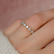  Round Shared Prong Eternity Ring 14k Yellow Gold 1 5 003