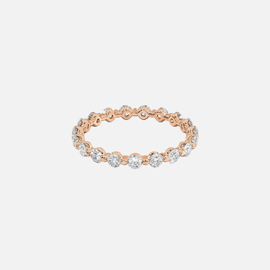  Round Shared Prong Eternity Ring 18k Rose Gold 1 0 001
