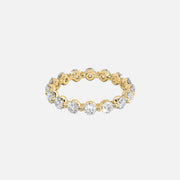  Round Shared Prong Eternity Ring 18k Yellow Gold 1 5 001