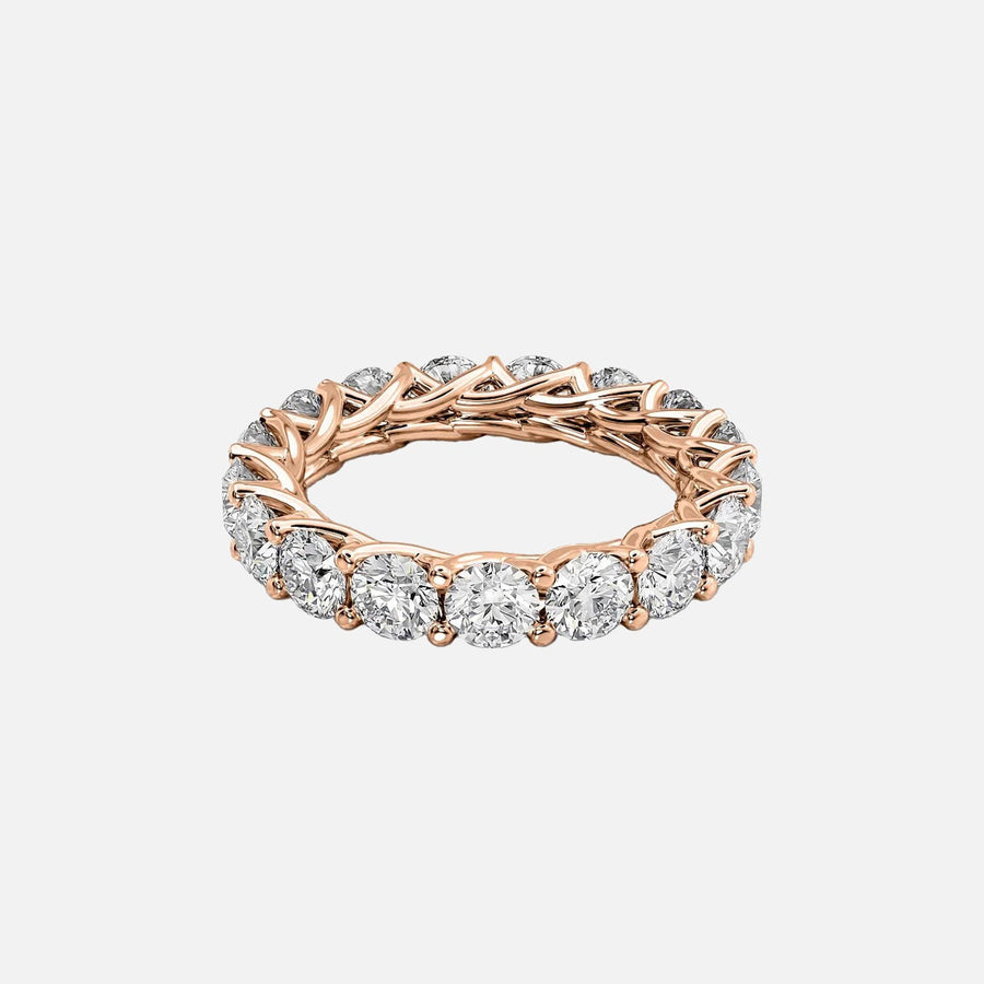  Round Trellis Eternity Ring 14k Rose Gold 4 0 001