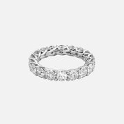  Round Trellis Eternity Ring 18k White Gold 3 5 001