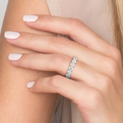  Round Trellis Eternity Ring 18k White Gold 3 5 002