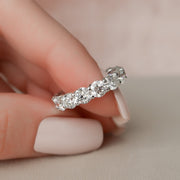  Round Trellis Eternity Ring 18k White Gold 4 5 004