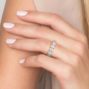  Round U Pave Prong Eternity Ring 14k Rose Gold 4 8 002