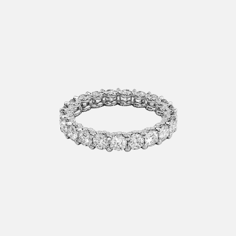  Round U Pave Prong Eternity Ring 14k White Gold 2 3 001