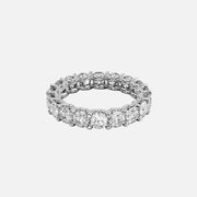  Round U Pave Prong Eternity Ring 14k White Gold 3 8 001