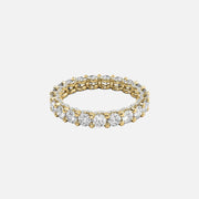 Round U Pave Prong Eternity Ring 14k Yellow Gold 2 3 001