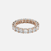  Round U Pave Prong Eternity Ring 18k Rose Gold 3 8 001