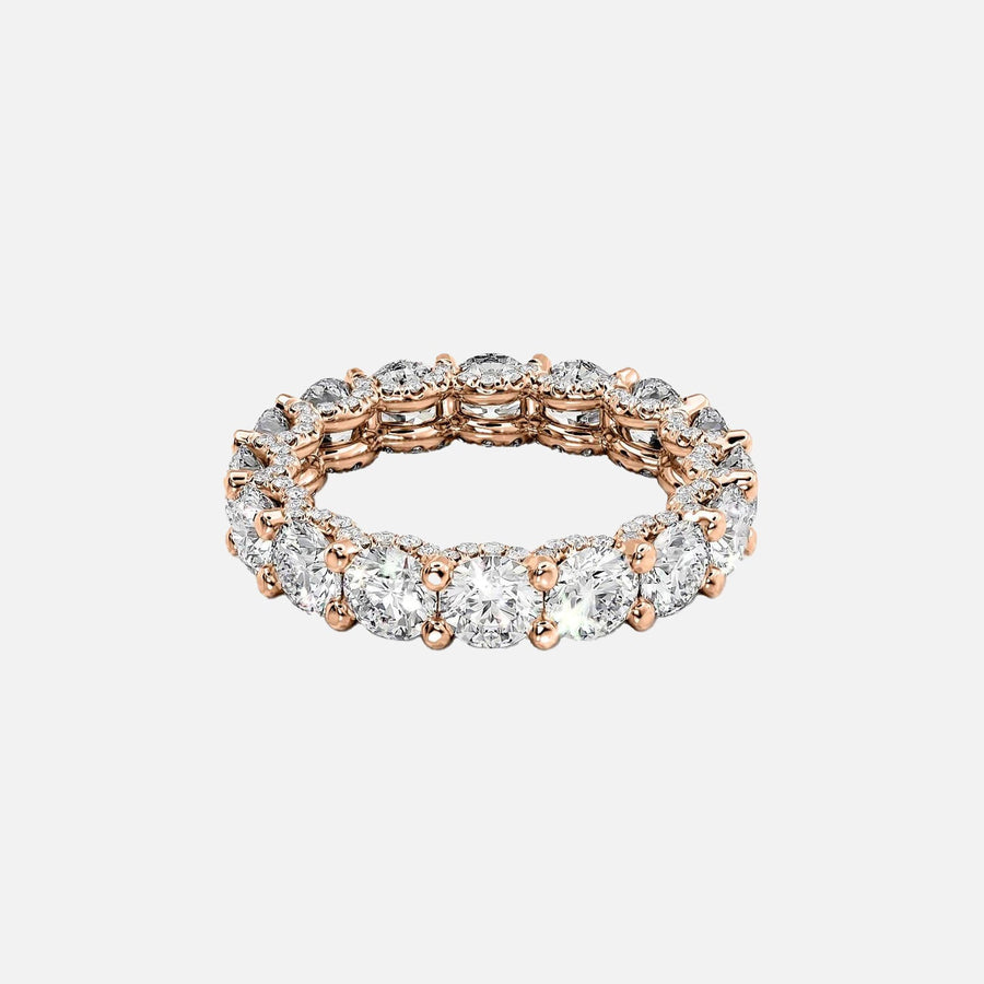  Round U Pave Prong Eternity Ring 18k Rose Gold 4 8 001