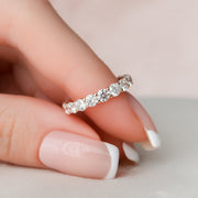 Round U Prong Eternity Ring 14k Rose Gold 2 5 003