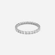  Round U Prong Eternity Ring 14k White Gold 1 2 001