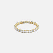 Round U Prong Eternity Ring 14k Yellow Gold 1 2 001
