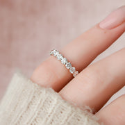  Round U Prong Eternity Ring 18k Rose Gold 2 0 003