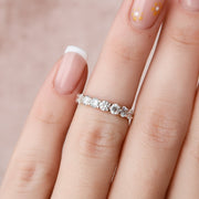  Round U Prong Eternity Ring 18k Rose Gold 2 5 002