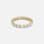  Round U Prong Eternity Ring 18k Yellow Gold 3 5 001