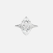 The Vintage Royal Marquise Solitaire Moissanite Ring - KNT - Engagement Rings, Wedding Bands & Fine Jewelry
