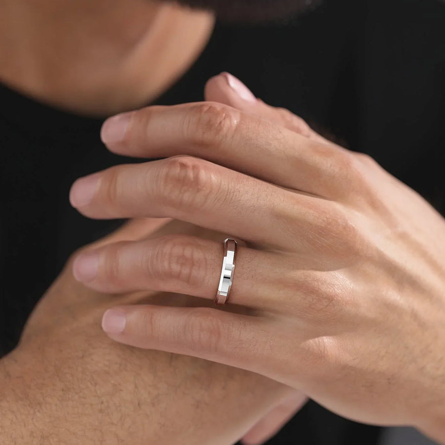 The Classic Samuel Solid Moissanite Ring - KNT - Engagement Rings, Wedding Bands & Fine Jewelry