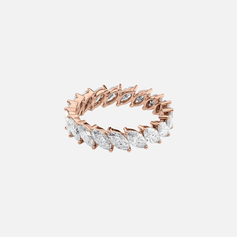  Slanted Marquise Eternity Ring 14k Rose Gold 3 0 001