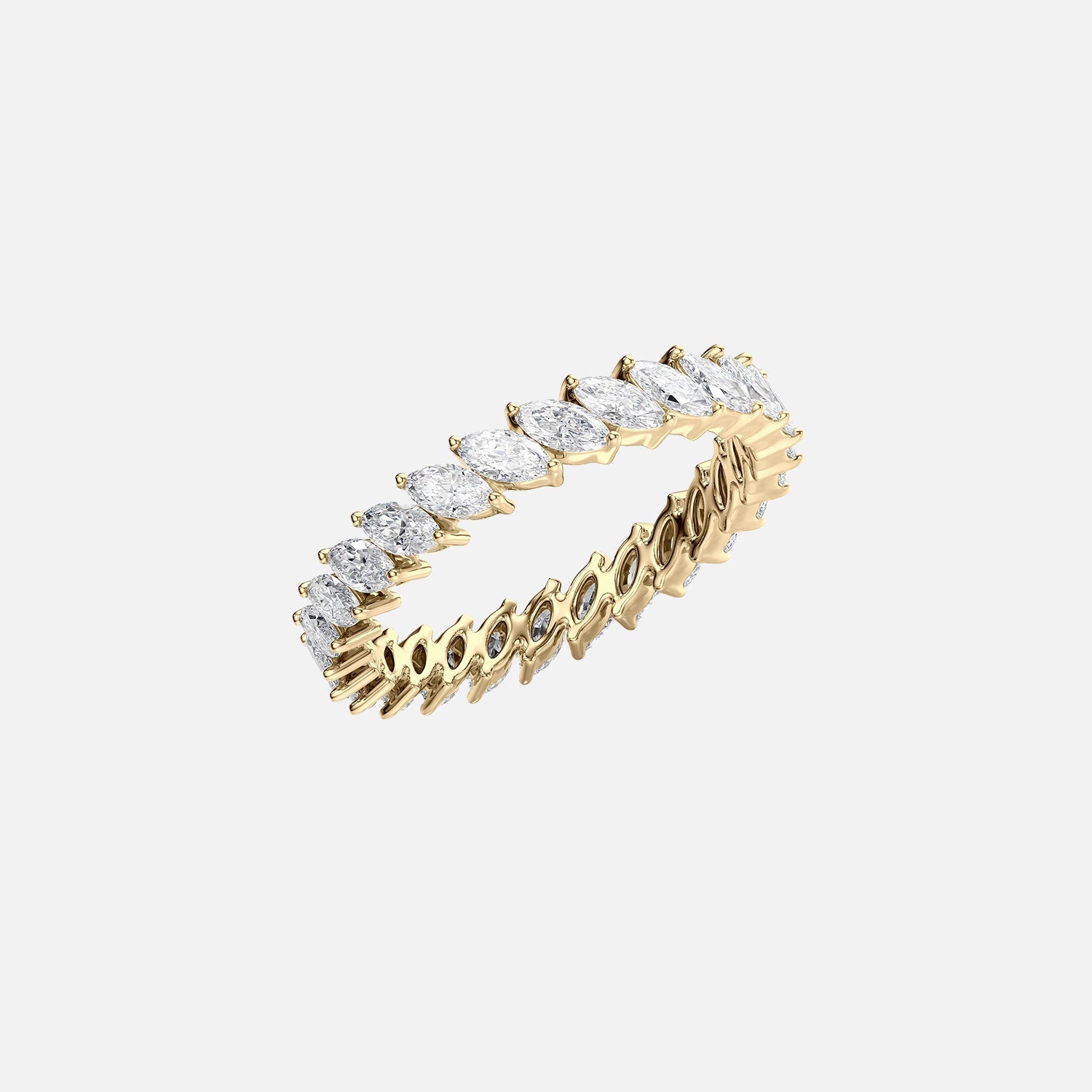  Slanted Marquise Eternity Ring 14k Yellow Gold 1 5 002