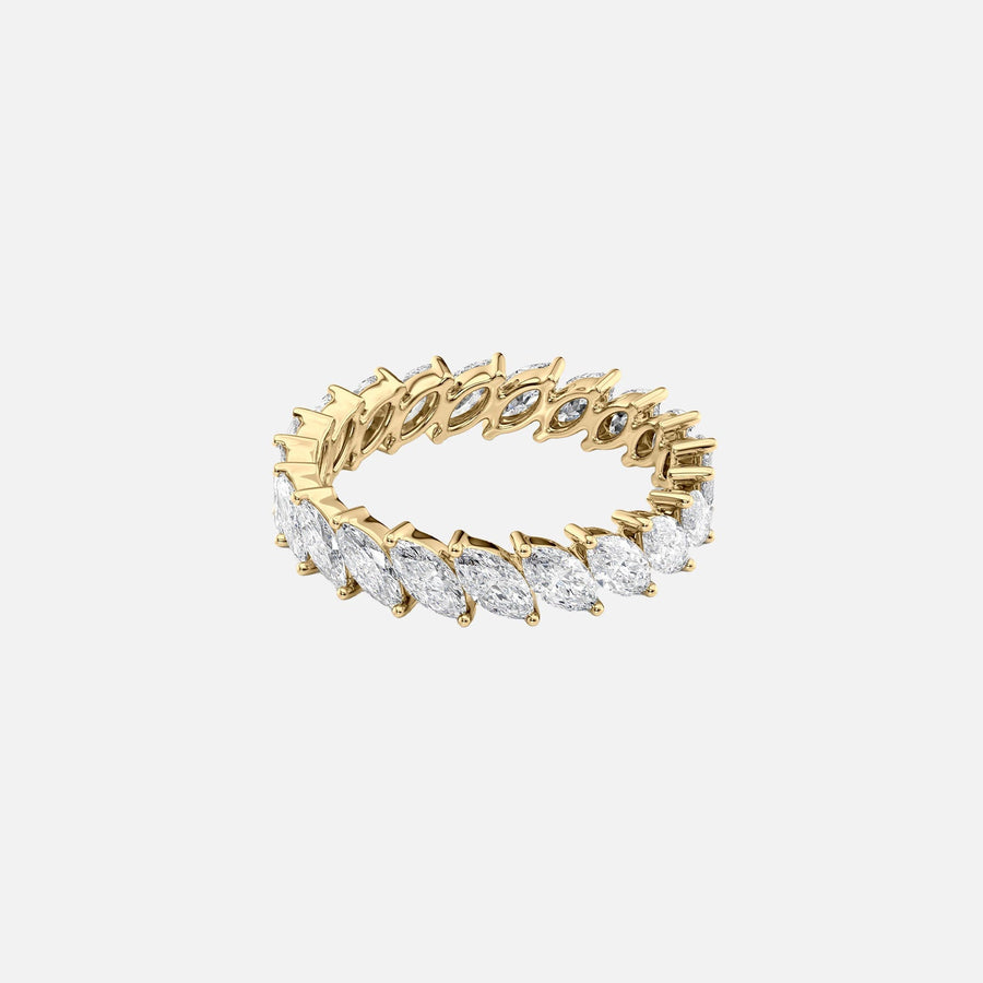  Slanted Marquise Eternity Ring 14k Yellow Gold 2 0 001
