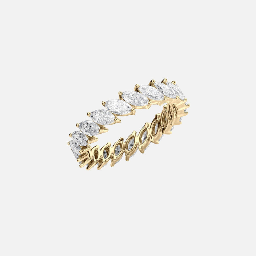  Slanted Marquise Eternity Ring 14k Yellow Gold 2 0 002