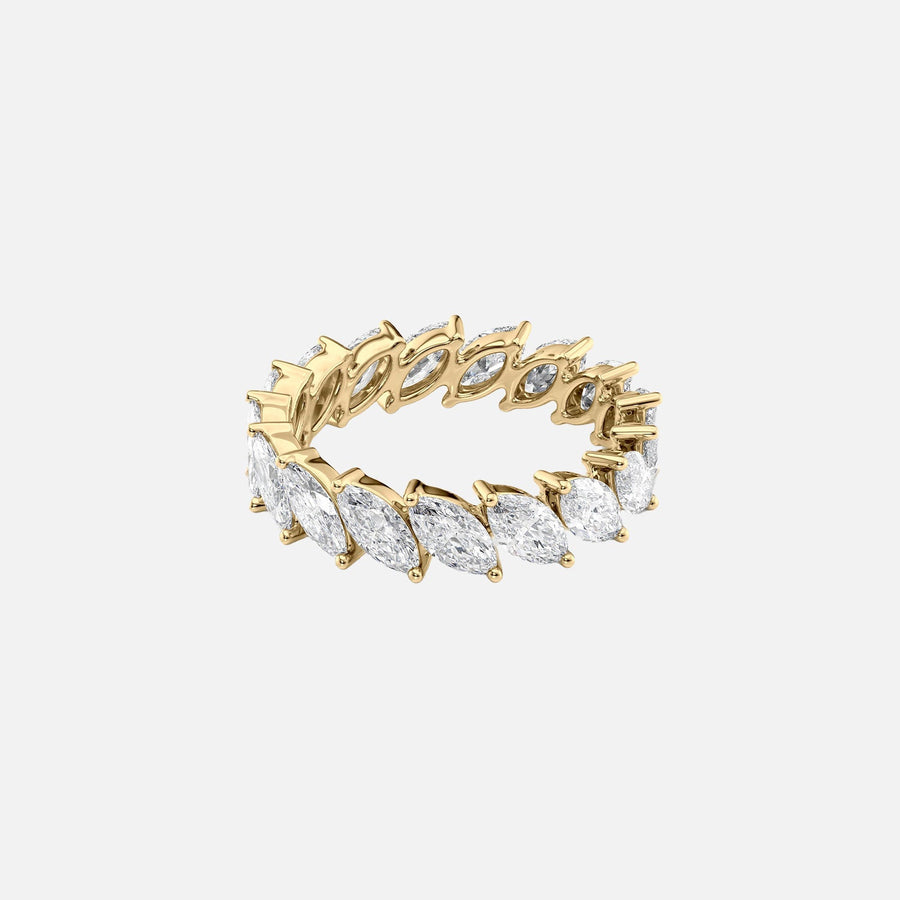  Slanted Marquise Eternity Ring 14k Yellow Gold 3 5 001