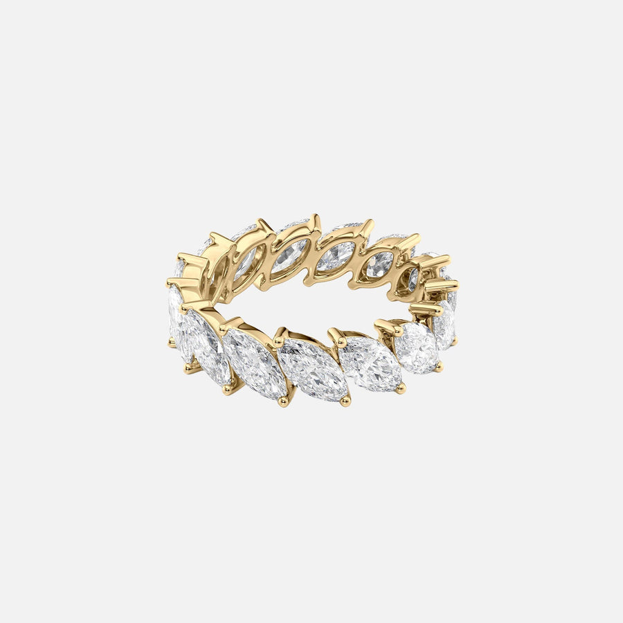 Slanted Marquise Eternity Ring 14k Yellow Gold 5 0 001
