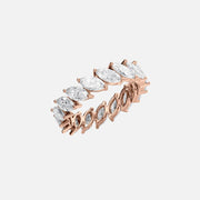  Slanted Marquise Eternity Ring 18k Rose Gold 3 5 002