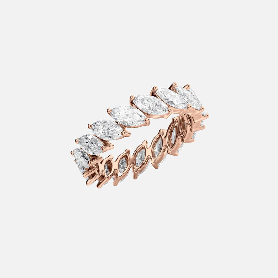  Slanted Marquise Eternity Ring 18k Rose Gold 3 5 002