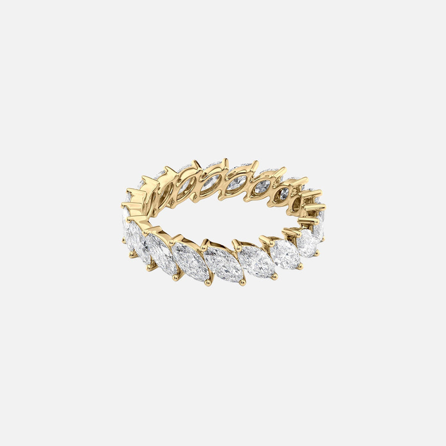  Slanted Marquise Eternity Ring 18k Yellow Gold 3 0 001