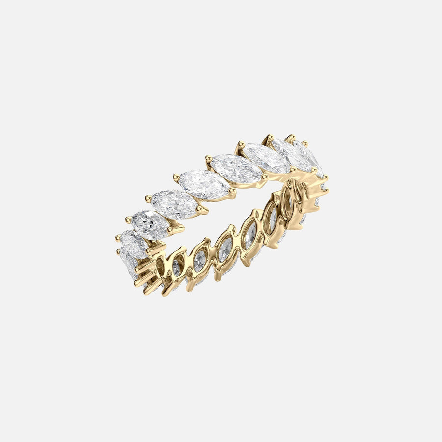  Slanted Marquise Eternity Ring 18k Yellow Gold 3 0 002