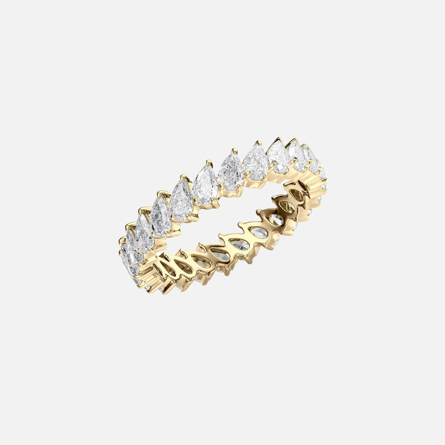  Slanted Pear Eternity Ring 18k Yellow Gold 2 5 002