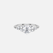 The Pave Snowflake Round Moissanite Ring - KNT - Engagement Rings, Wedding Bands & Fine Jewelry