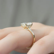 The Hidden Halo Sofia Radiant Solitaire Moissanite Ring - KNT - Engagement Rings, Wedding Bands & Fine Jewelry