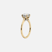The Hidden Halo Sofia Oval Solitaire Moissanite Ring - KNT - Engagement Rings, Wedding Bands & Fine Jewelry