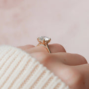 The Hidden Halo Sofia Round Solitaire Moissanite Ring - KNT - Engagement Rings, Wedding Bands & Fine Jewelry