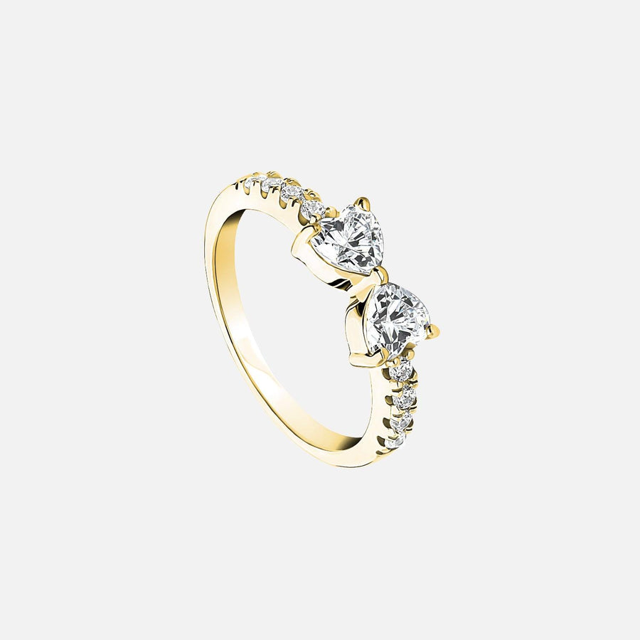 The Pave Sparkle Bow Heart Moissanite Ring - KNT - Engagement Rings, Wedding Bands & Fine Jewelry