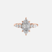  The Abigail Marquise Lab Diamond Ring 14k Rose Gold 001