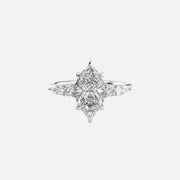  The Abigail Marquise Lab Diamond Ring 18k White Gold 001