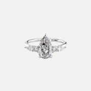  The Abigail Pear Lab Diamond Ring 14k White Gold 001