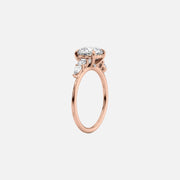  The Abigail Princess Lab Diamond Ring 14k Rose Gold 002